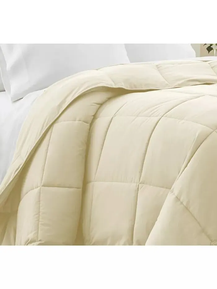 Всесезонное альтернативное пуховое одеяло премиум-класса Southshore Fine Linens — изображение 2 из 2, белый