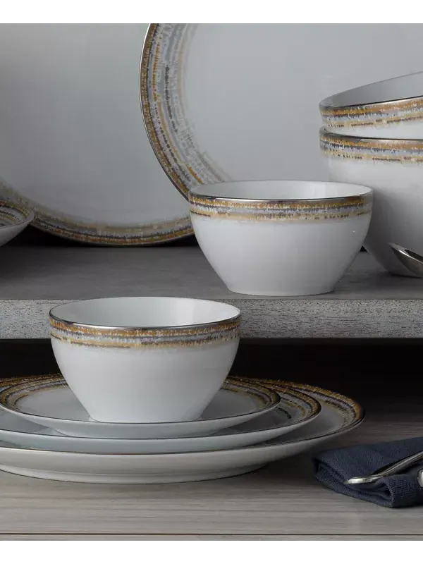 Мини-Миски Raylan из фарфора, набор из 4 шт. Noritake — изображение 4 из 4, белый