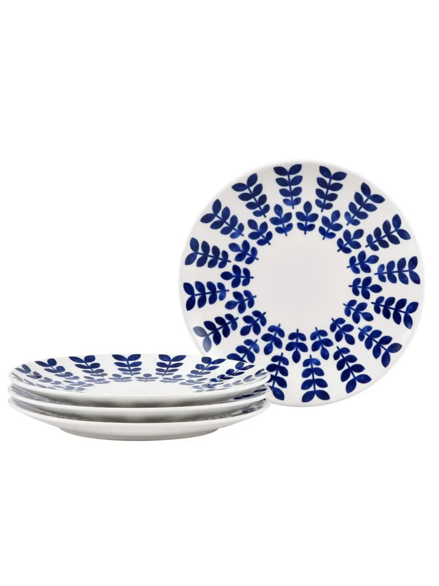 Набор из 4 салатниц Sandefjord Coupe, диаметр 8,25 дюйма Noritake — изображение 1 из 4, синий