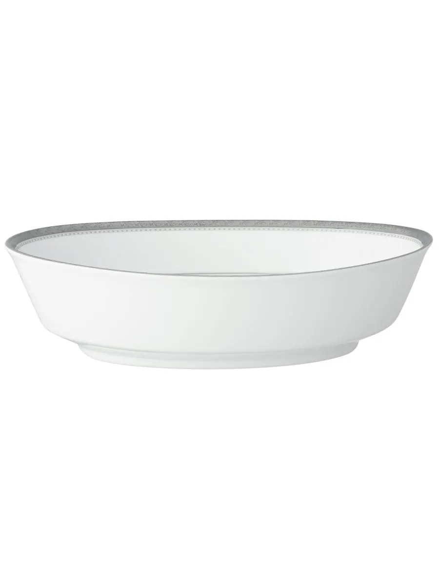 Овальная овощная миска Charlotta, 955 мл Noritake — изображение 1 из 10, серебристый