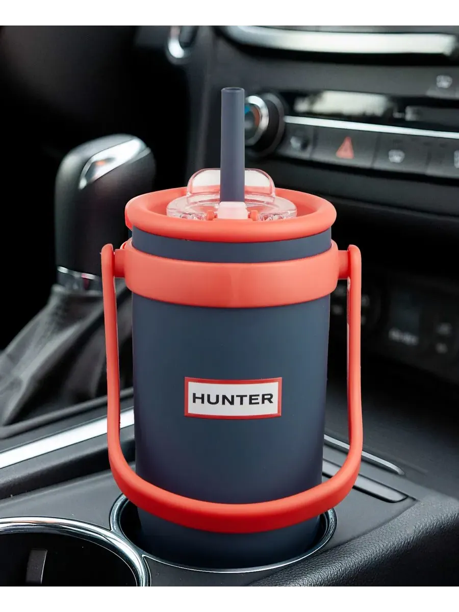 Стакан для воды SwiftSip объемом 1 л (около 1,2 литра) из нержавеющей стали Hunter — изображение 2 из 7, синий