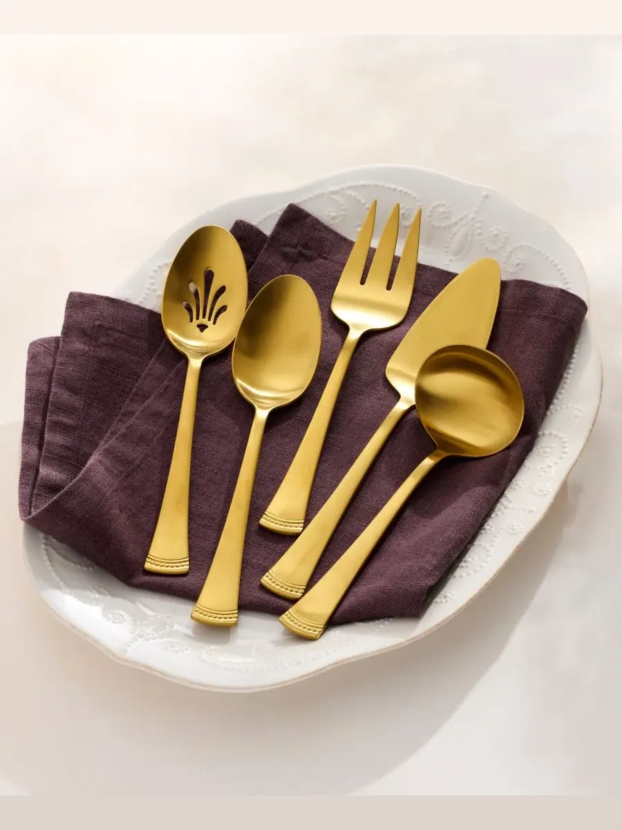 Набор посуды Portola Satin Gold из 5 предметов Lenox — изображение 2 из 4, золото
