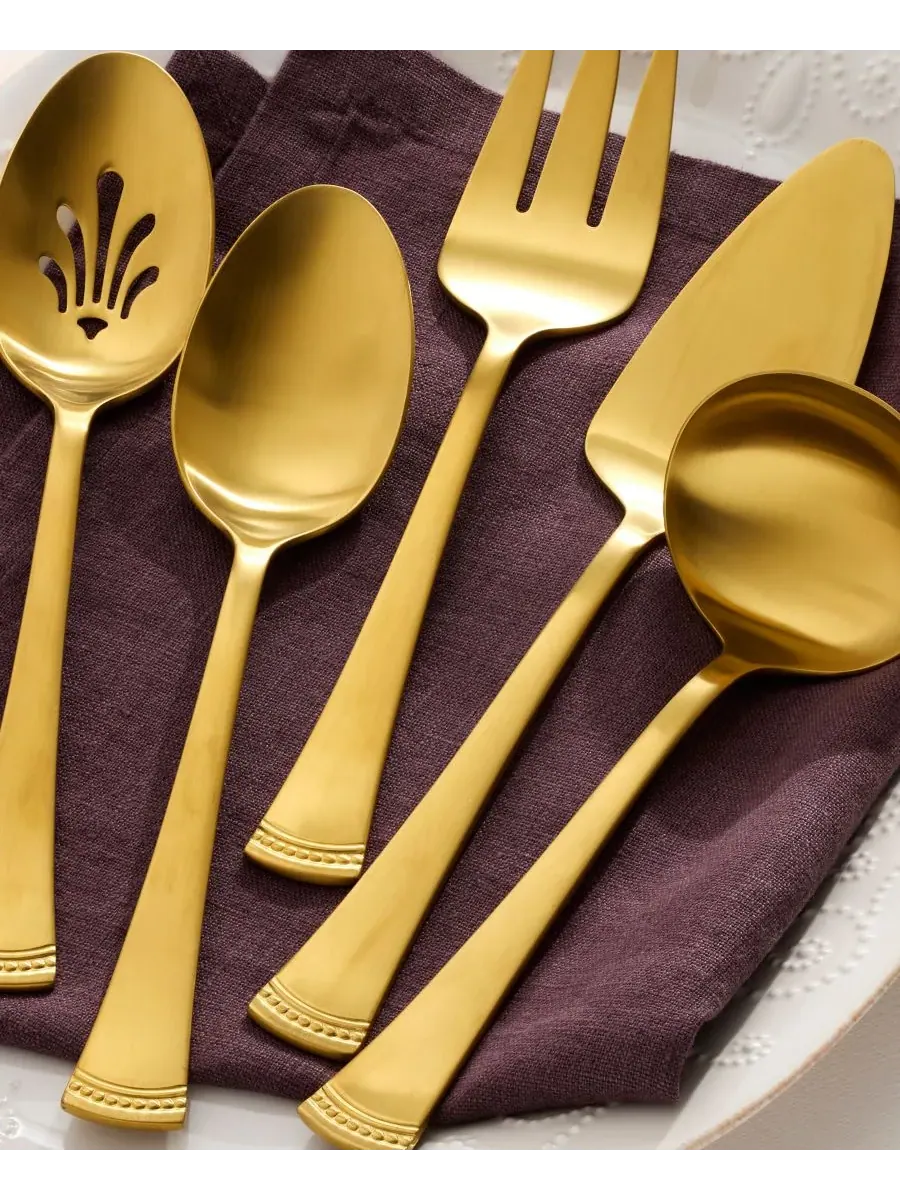 Набор посуды Portola Satin Gold из 5 предметов Lenox — изображение 4 из 4, золото