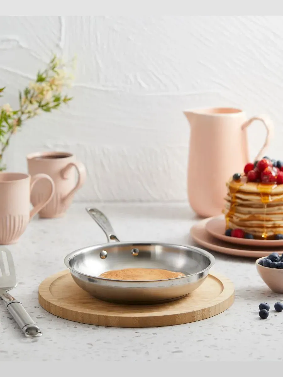 Сковорода ICONIX из нержавеющей стали, 20 см Cuisine::Pro — изображение 2 из 3, серебряный