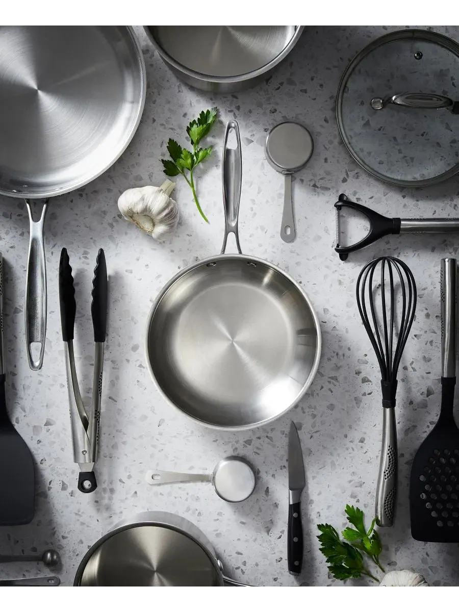 Сковорода ICONIX из нержавеющей стали, 20 см Cuisine::Pro — изображение 3 из 3, серебряный