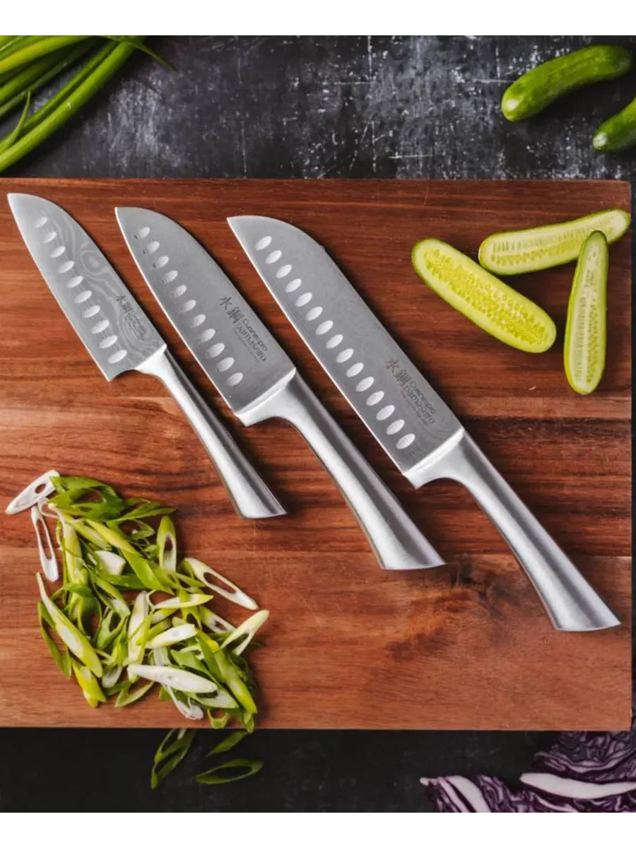 Набор ножей Дамасиро Santoku, 3 предмета Cuisine::Pro — изображение 3 из 3, нет цвета