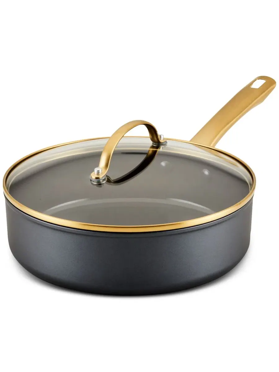 Сковорода Forged Induction Ceramic Nonstick объемом 3 л (около 9,8 л) с крышкой, керамическая, с