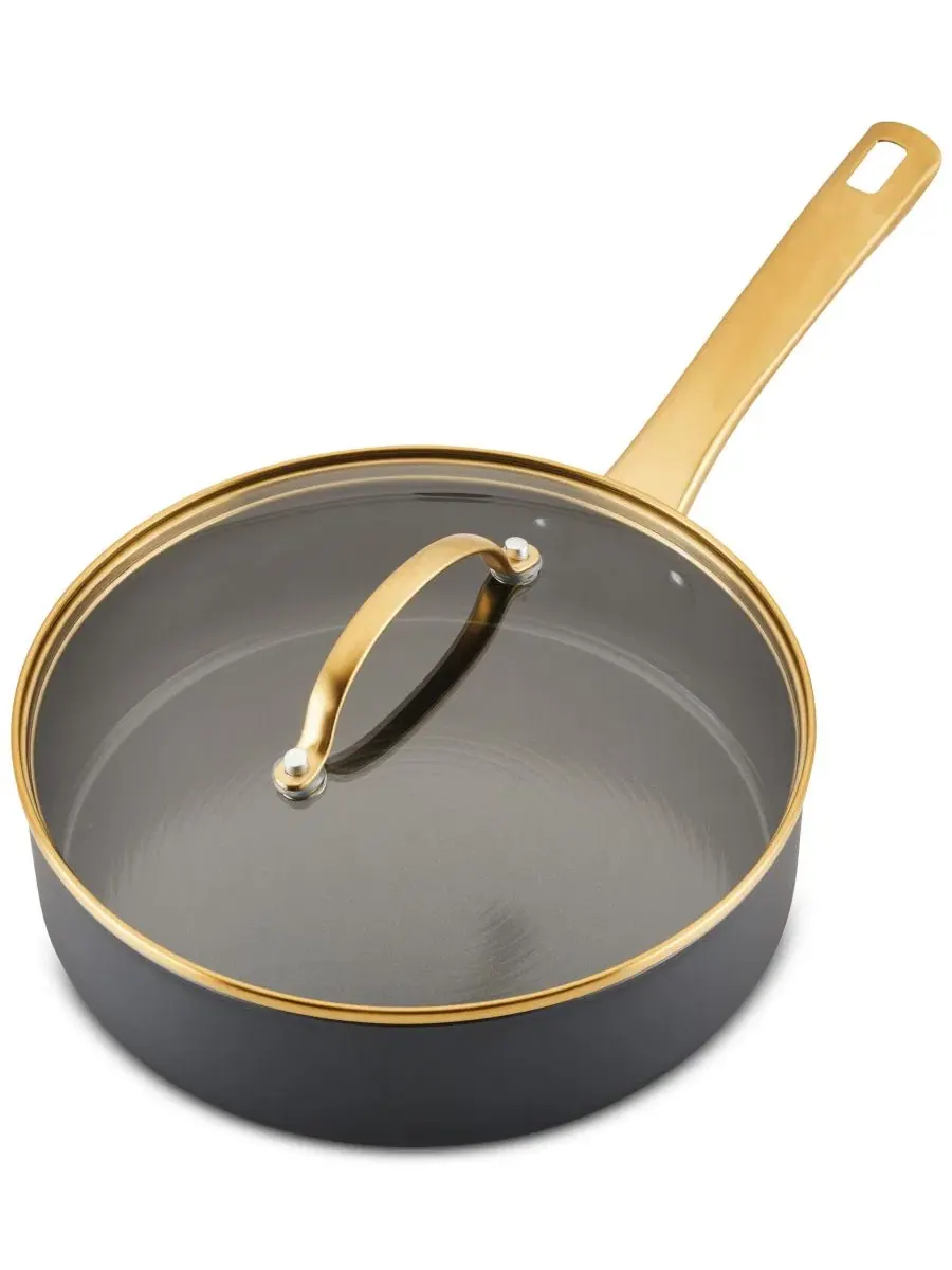 Сковорода Forged Induction Ceramic Nonstick объемом 3 л (около 9,8 л) с крышкой, керамическая, с — изображение 2 из 11