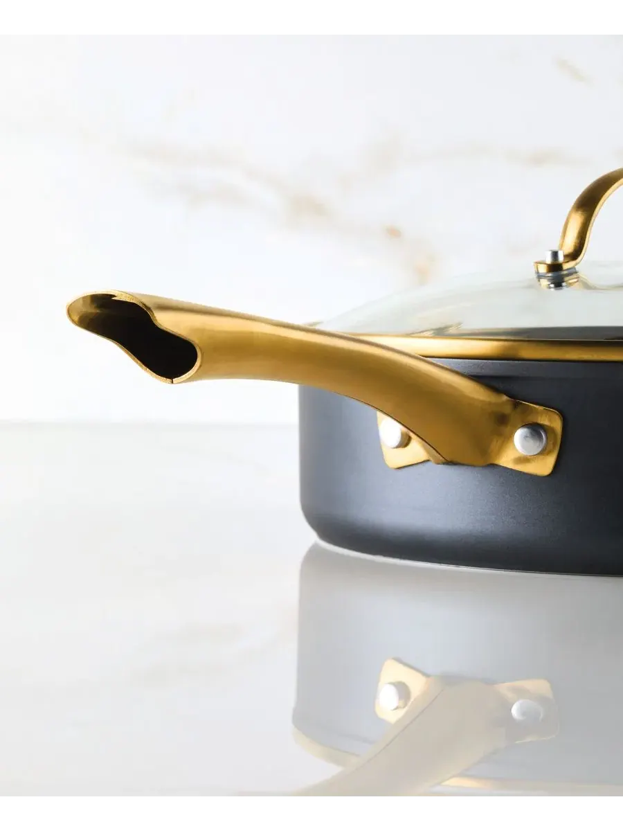 Сковорода Forged Induction Ceramic Nonstick объемом 3 л (около 9,8 л) с крышкой, керамическая, с — изображение 11 из 11