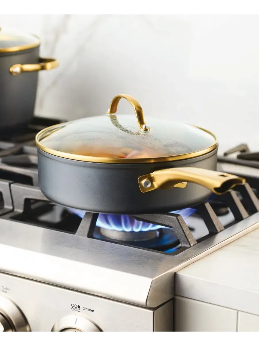 Сковорода Forged Induction Ceramic Nonstick объемом 3 л (около 9,8 л) с крышкой, керамическая, с — изображение 7 из 11