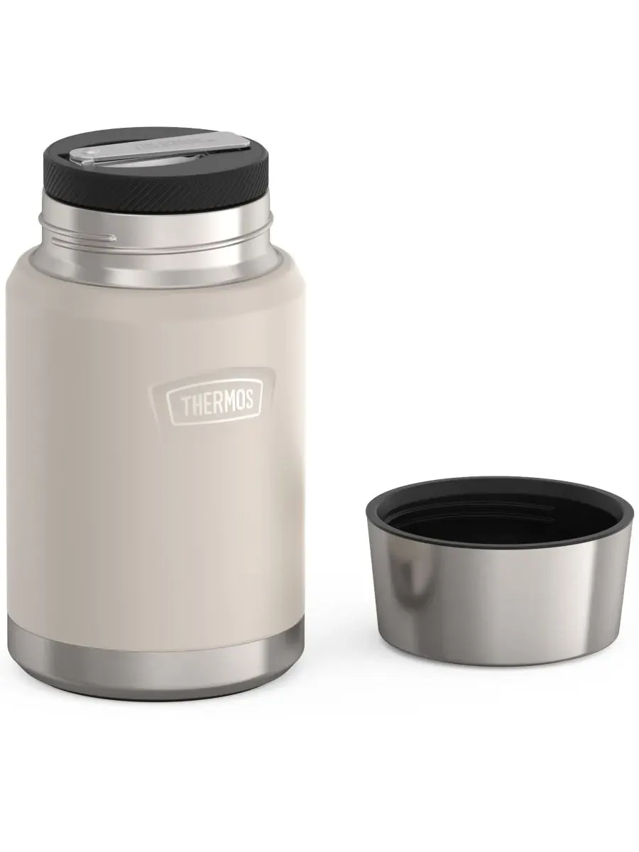 Контейнер для еды Icon Series объемом 0,7 л с ложкой Thermos — изображение 4 из 7, песчаник