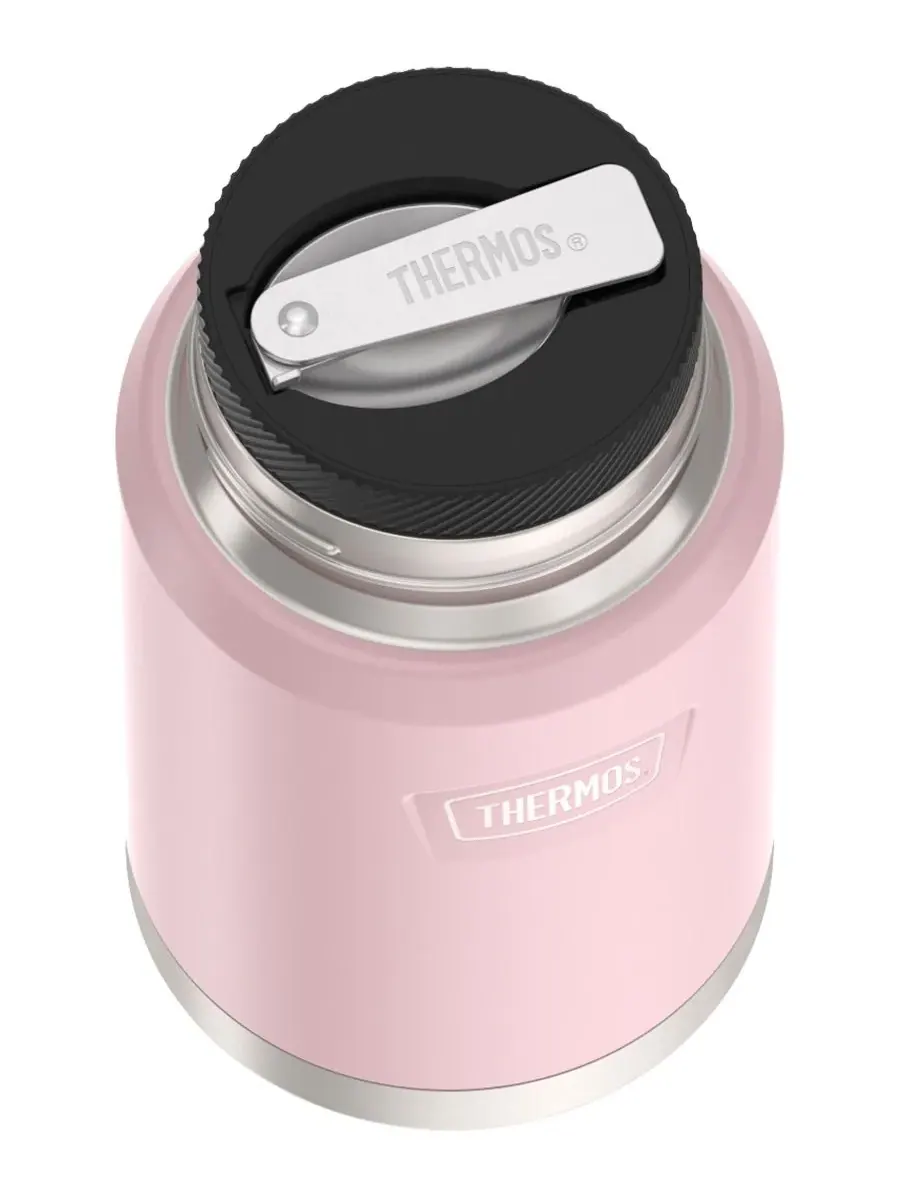 Контейнер для еды Icon Series объемом 0,7 л с ложкой Thermos — изображение 5 из 7, розовый