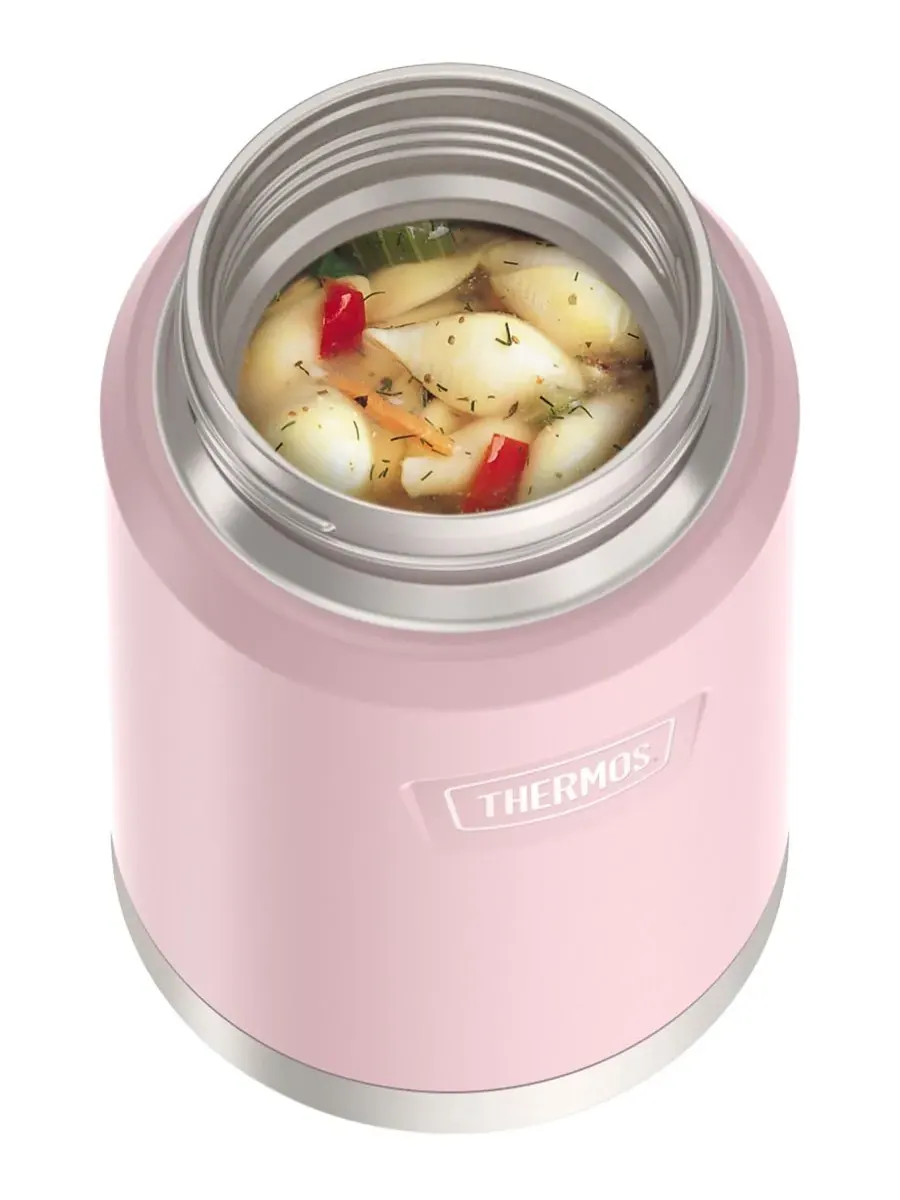 Контейнер для еды Icon Series объемом 0,7 л с ложкой Thermos — изображение 7 из 7, розовый