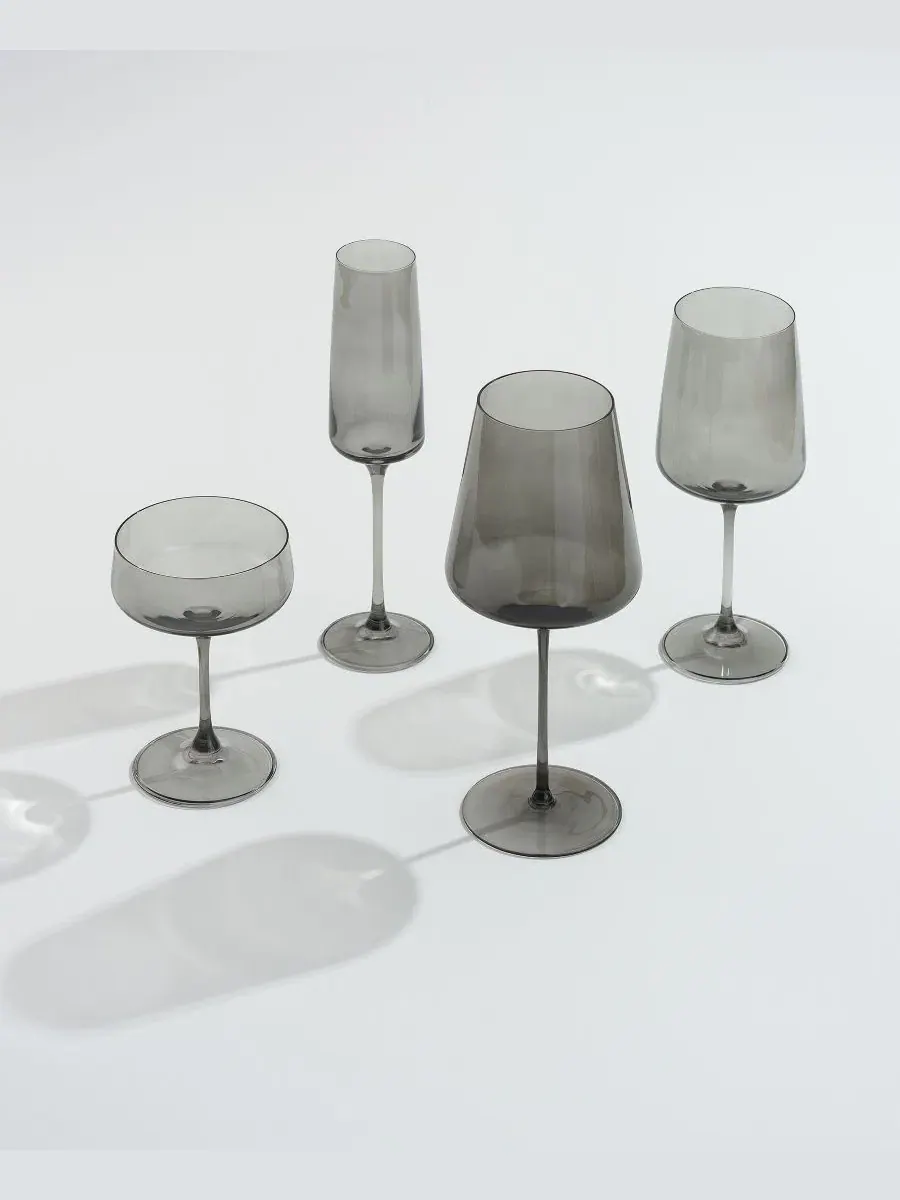 Набор из 16 бокалов Sidney Stemware JoyJolt — изображение 8 из 8, дымчатый