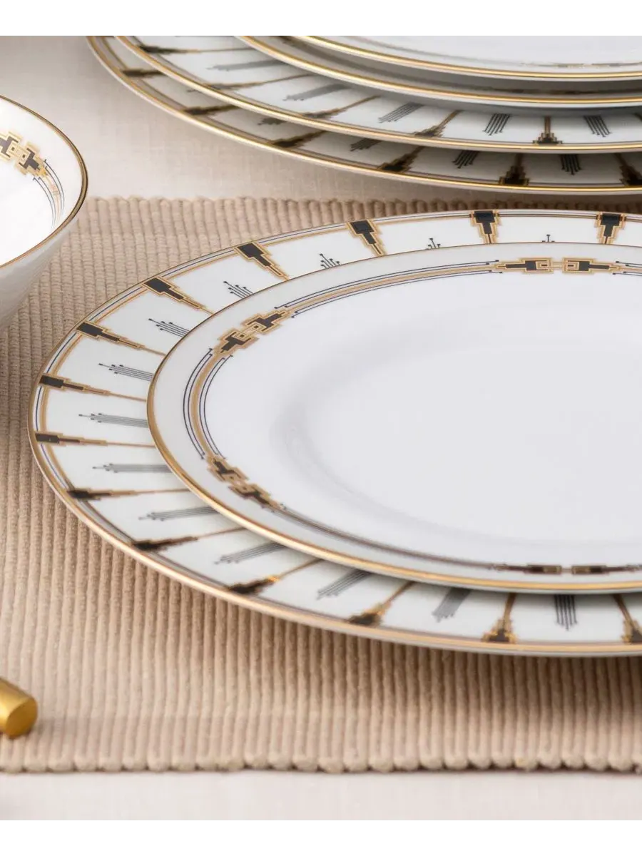 Набор посуды Empire Gold из 5 предметов Noritake — изображение 6 из 6, золотистый белый