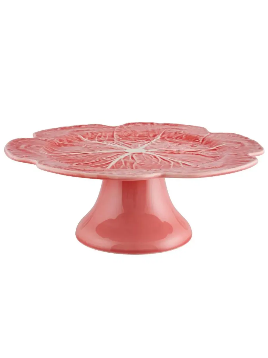 Тарелка-капуста для торта Cabbage Collection Pink Edition Bordallo Pinheiro, 30 см — розовый