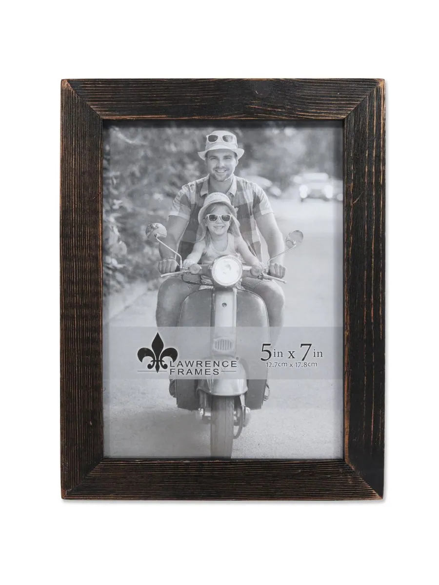 Lawrence Frames Рамка для картины Charlotte из состаренного черного дерева - 5 x 7 дюймов — черный