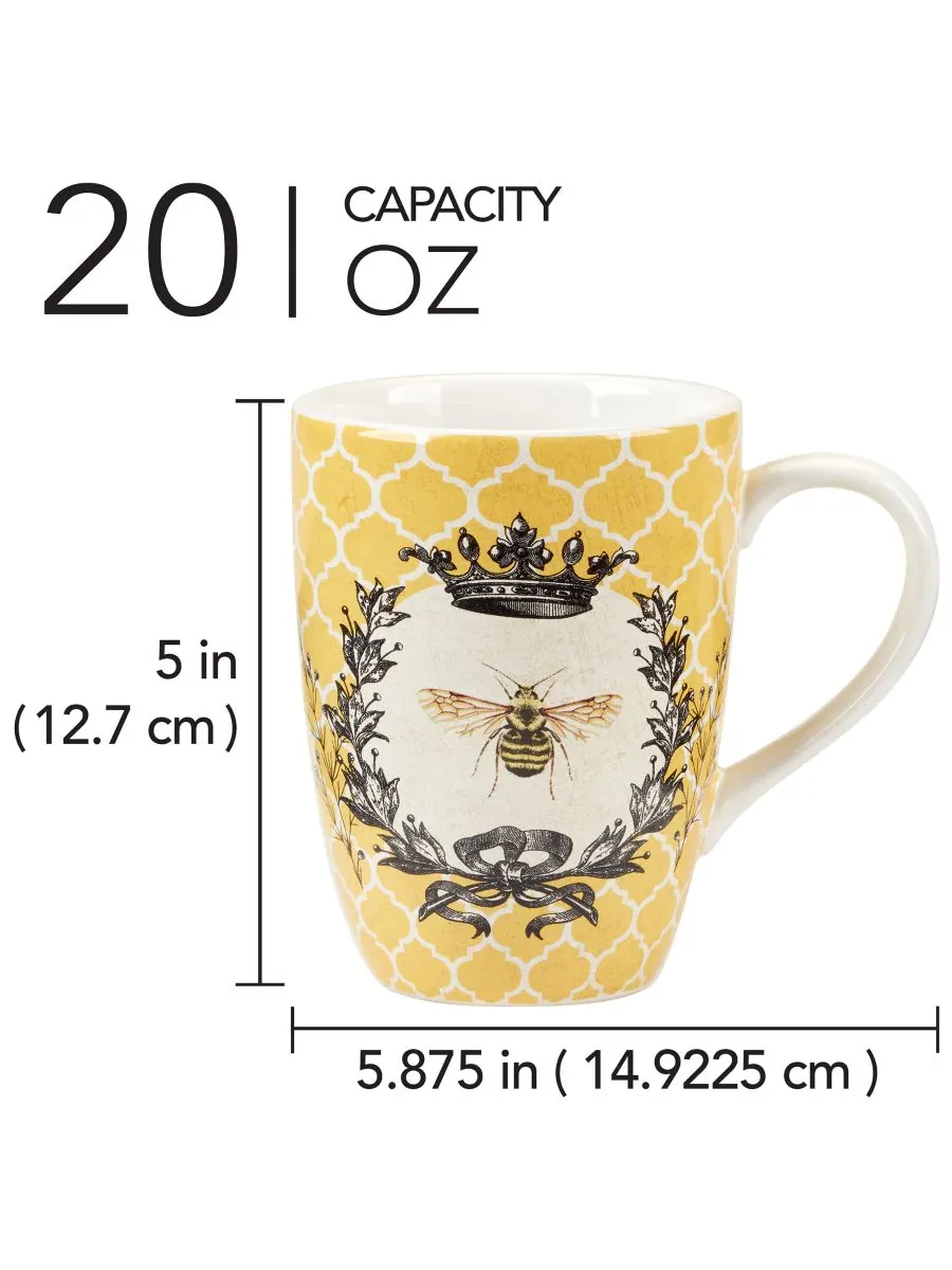 Набор из 4 кружек French Bees Certified International — изображение 3 из 5, мульти