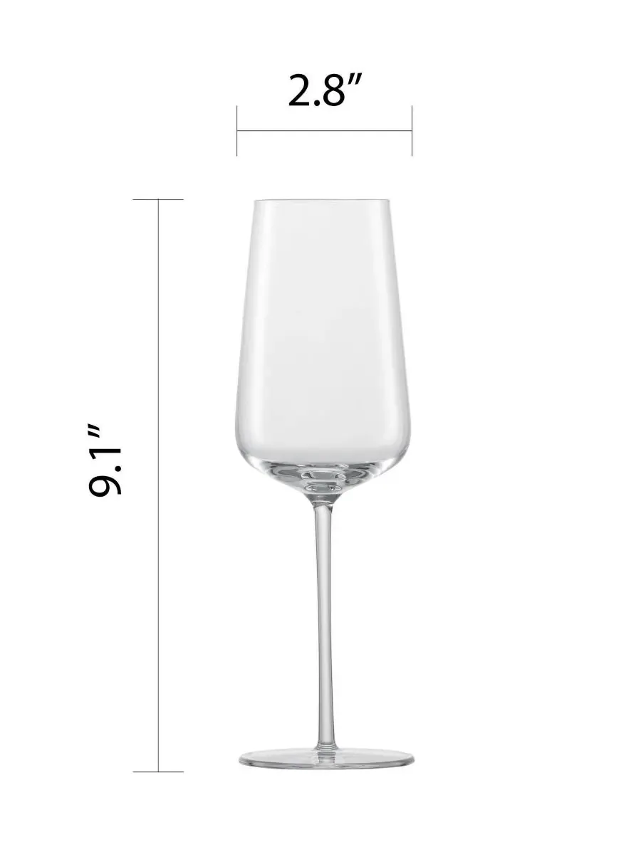 Набор из 4 бокалов для шампанского Vervino Zwiesel Glas — изображение 10 из 10, прозрачный