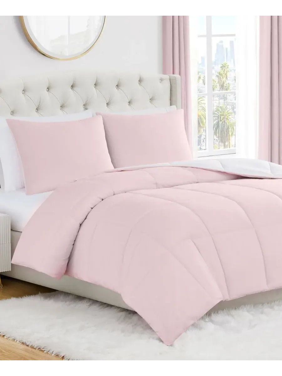 Двустороннее одеяло с квадратной строчкой, 3 предмета, размер Full/Queen Juicy Couture