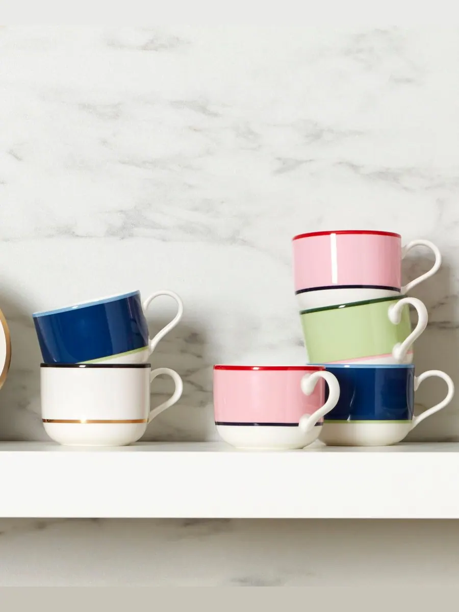 Набор из 4 кружек Make it Pop Kate spade new york — изображение 2 из 4, темно-синий