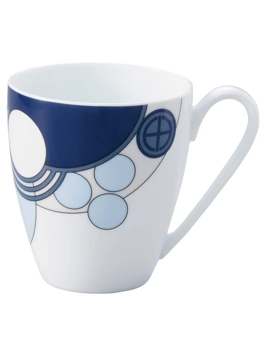 Noritake Набор из 2 кружек Frank Lloyd Wright Imperial Cabaret Blue, 10 унций — изображение 3 из 7, синий