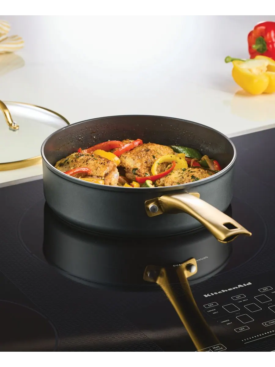 Набор посуды для индукционных плит Forged Induction из 12 предметов, изготовленный из — изображение 5 из 7, черный