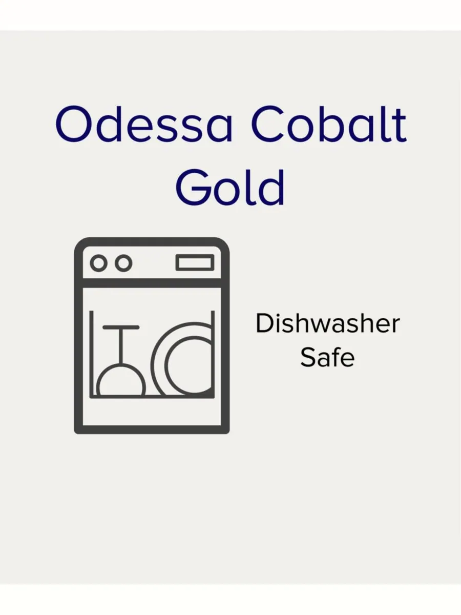Набор для соли и перца Odessa Cobalt Gold, 3,50 дюйма Noritake — изображение 2 из 3, синий