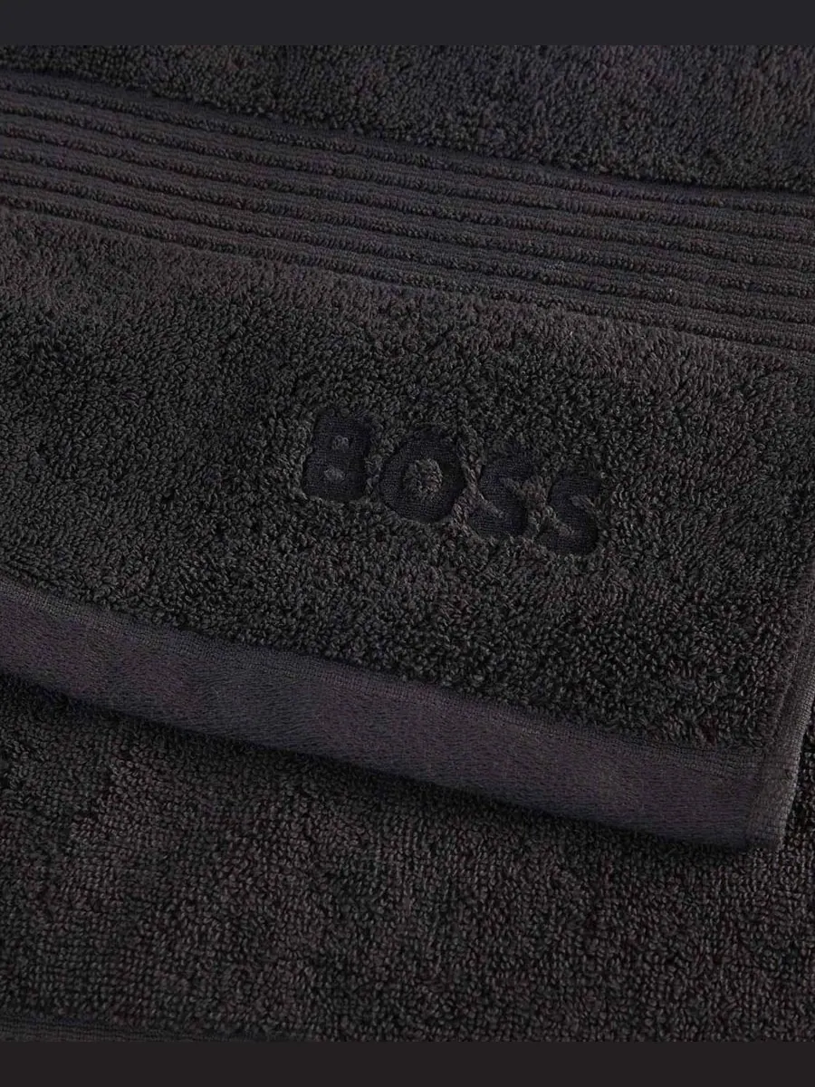 Полотенце для рук Loft Aegean из чесаного хлопка, 40 см x 60 см Boss Home — изображение 2 из 3, черный