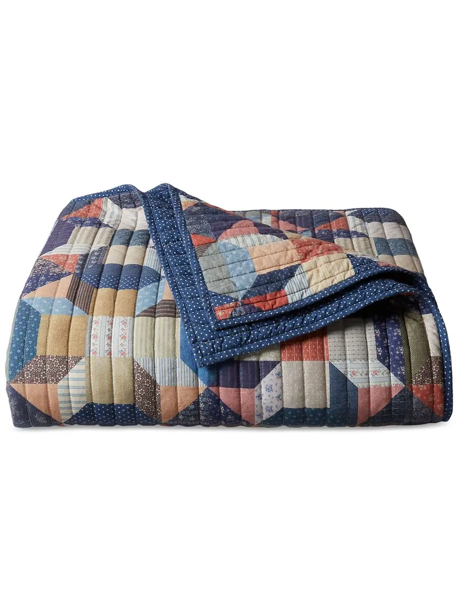 Одеяло Уолфорд, двуспальное Lauren Ralph Lauren, Navy, Twin — изображение 5 из 10, темно-синий