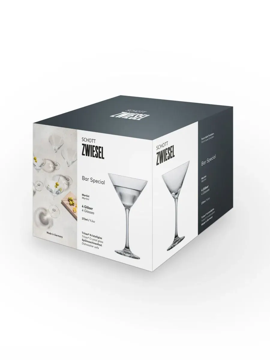 Набор из 4 бокалов для мартини Zwiesel Glas — изображение 3 из 3, прозрачный