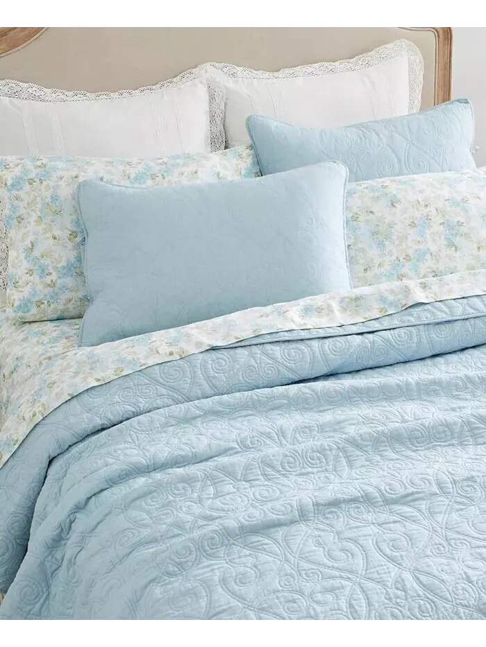 Наборы одеял Фелисити Laura Ashley — изображение 5 из 12, синий