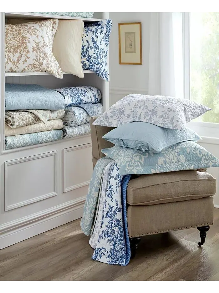 Наборы одеял Фелисити Laura Ashley — изображение 8 из 12, синий