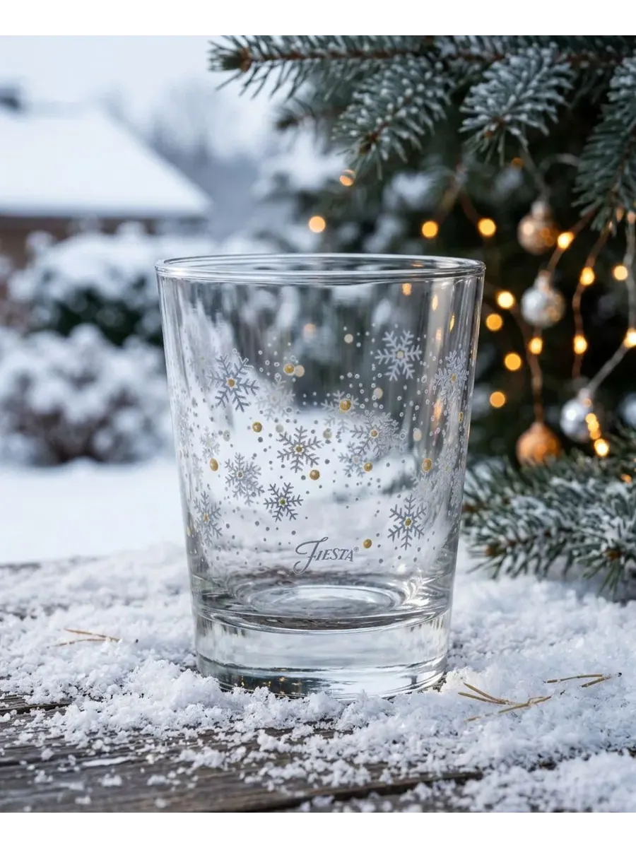 Набор из 6 стаканов для виски Snowflakes Double Old Fashioned Fiesta — изображение 4 из 4, мульти