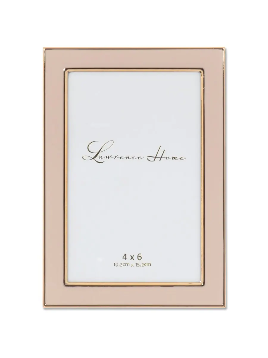 Рамка для картины из металла и эмали, 4 x 6 дюймов Lawrence Frames — розовый