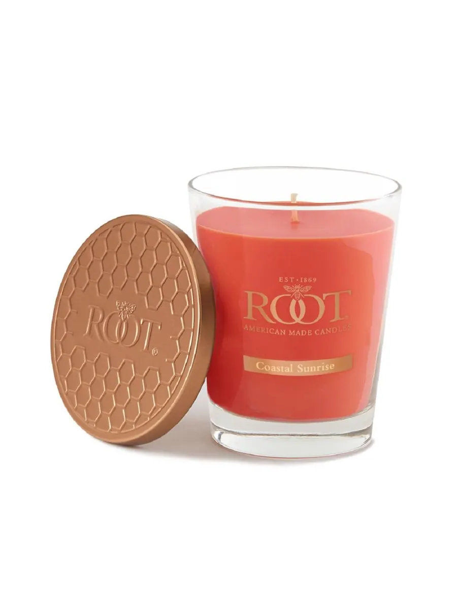 Большая ароматическая свеча в стеклянной банке Veriglass Coastal Sunrise ROOT CANDLES