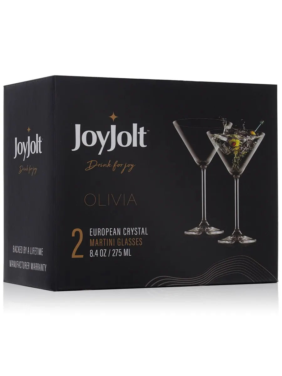 Набор из 4 бокалов для мартини Olivia JoyJolt — изображение 2 из 5, прозрачный