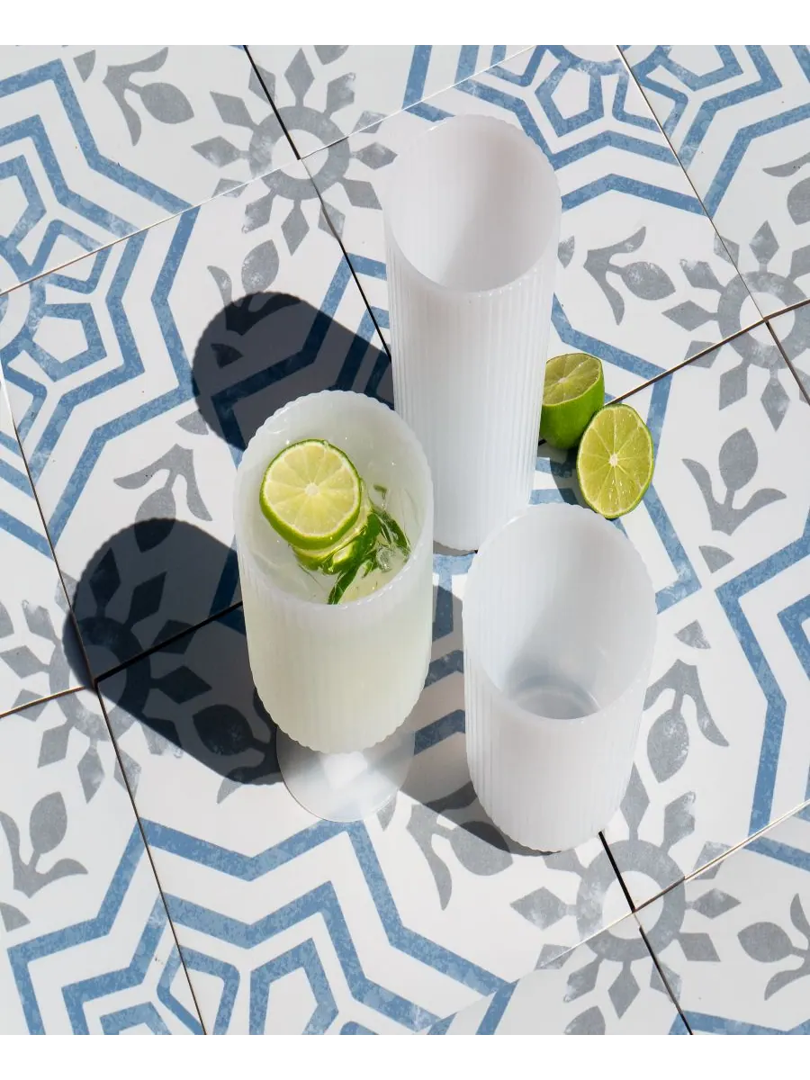 Набор из 6 бокалов Mesa Goblet Glasses Abode Homewares — изображение 4 из 4, белый
