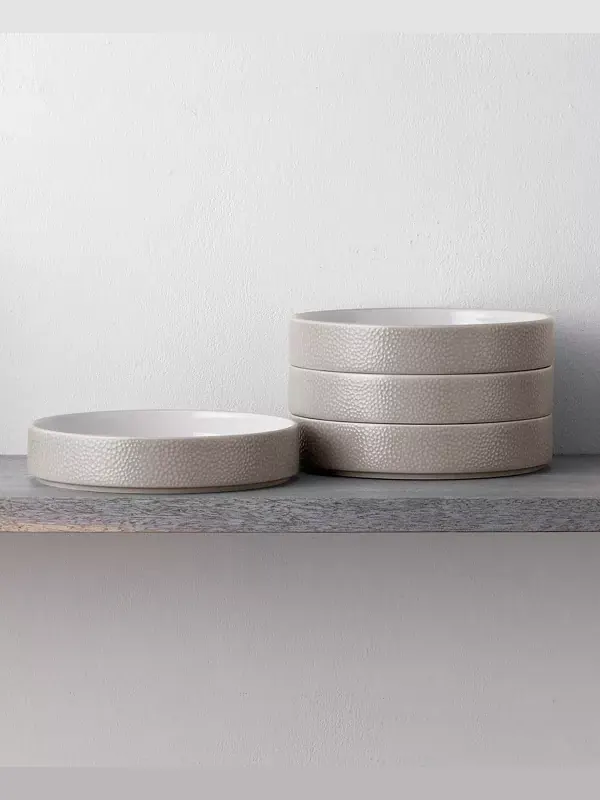 Тарелки глубокие Colortex Stone Stax, набор из 4 шт. Noritake — изображение 3 из 4, тауп