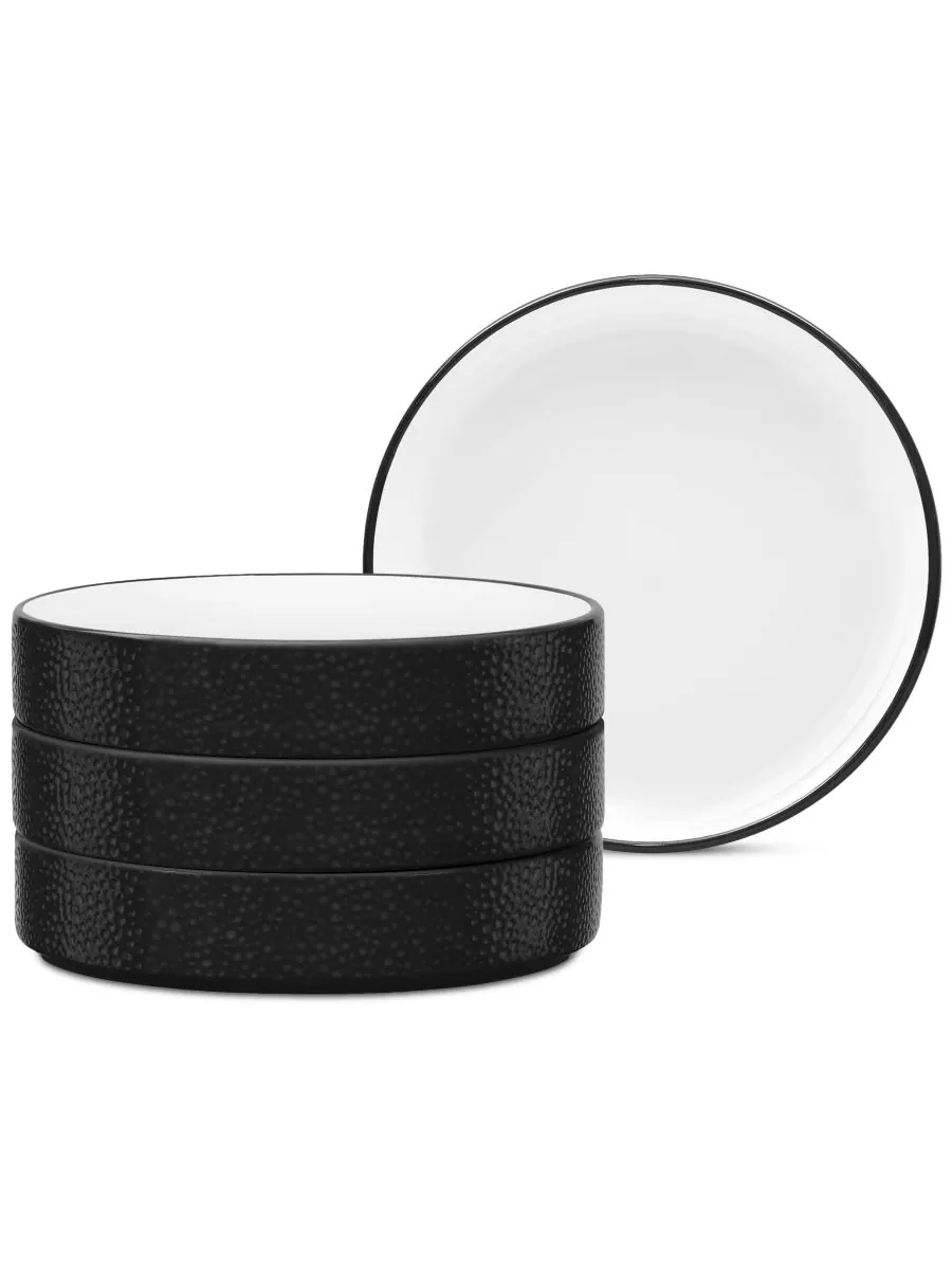 Набор из 4 глубоких тарелок Colortex Stone Stax Noritake — изображение 1 из 9, черный