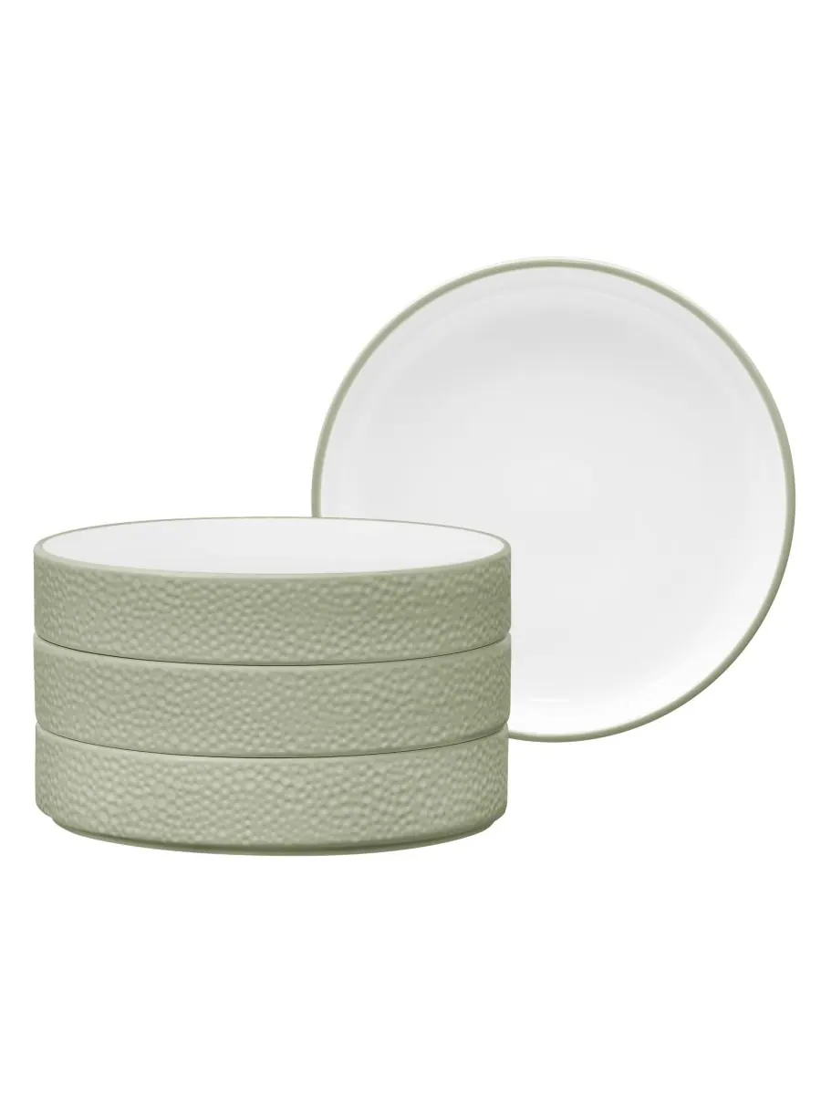 Набор из 4 глубоких тарелок Colortex Stone Stax Noritake — изображение 1 из 7, шалфейный