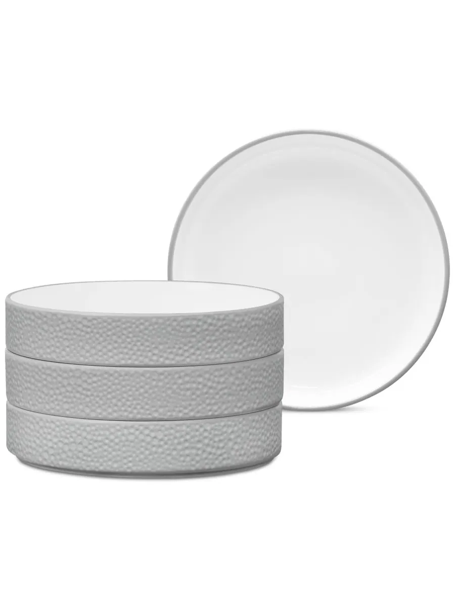 Набор из 4 глубоких тарелок Colortex Stone Stax Noritake — изображение 1 из 9, серый