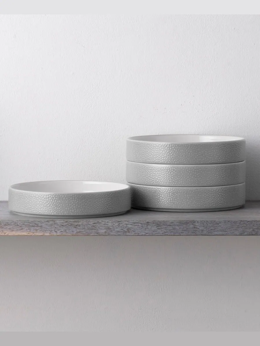Набор из 4 глубоких тарелок Colortex Stone Stax Noritake — изображение 3 из 9, серый