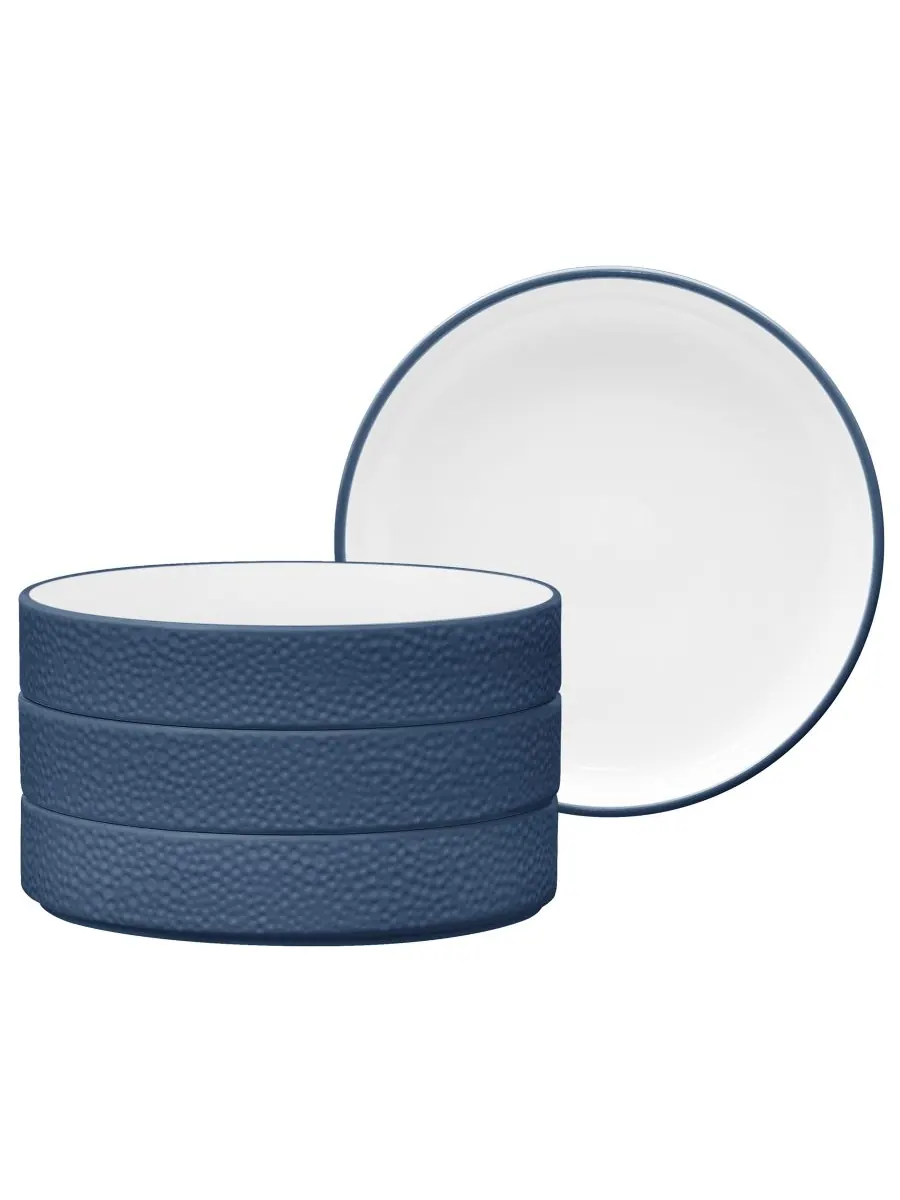 Набор из 4 глубоких тарелок Colortex Stone Stax Noritake — изображение 1 из 6, синий