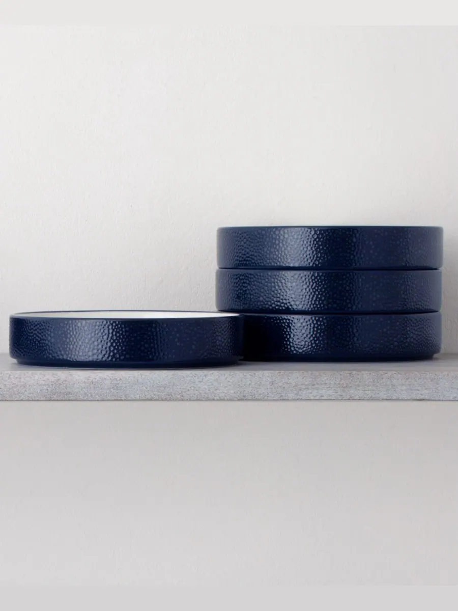 Набор из 4 глубоких тарелок Colortex Stone Stax Noritake — изображение 3 из 10, темно-синий