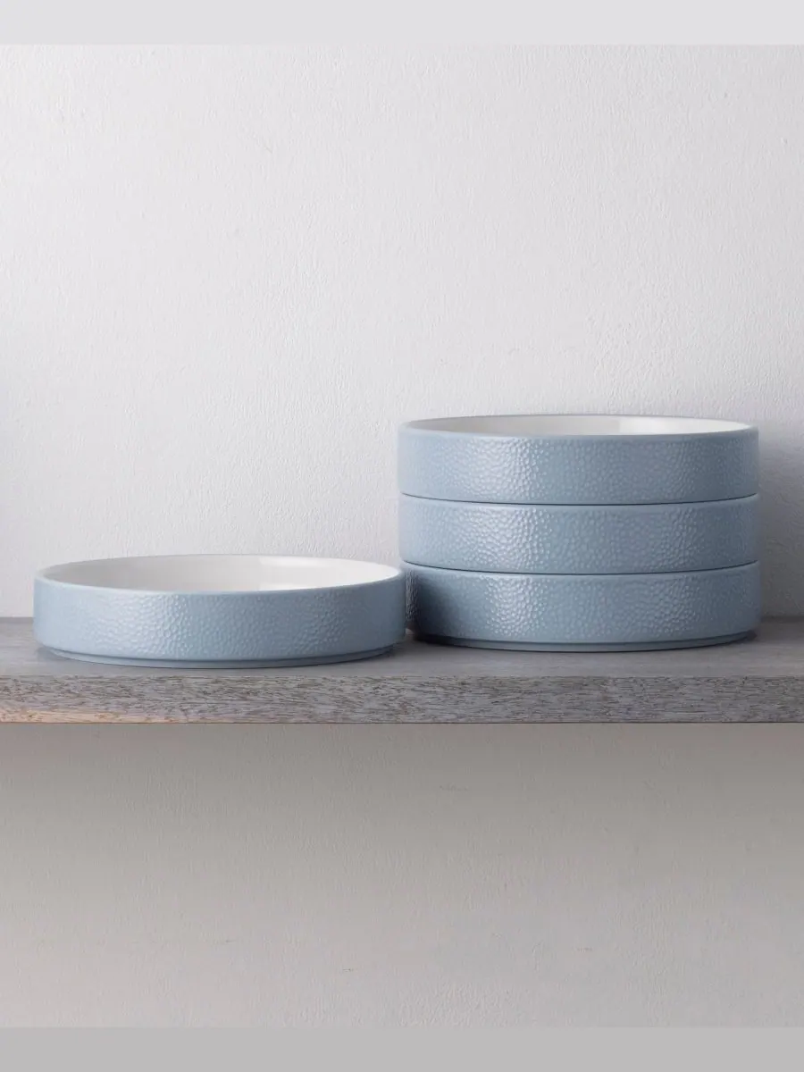 Набор из 4 глубоких тарелок Colortex Stone Stax Noritake — изображение 9 из 10, темно-синий