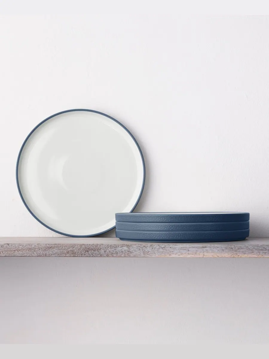 Набор из 4 маленьких тарелок Colortex Stone Stax Noritake — изображение 8 из 8, темно-синий