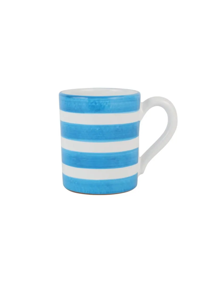 Кружка Amalfitana Stripe, 473 мл (16 унций) VIETRI — изображение 1 из 5, голубой