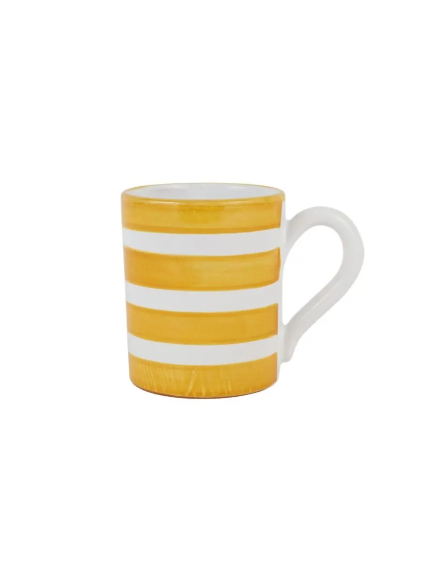 Кружка Amalfitana Stripe, 473 мл (16 унций) VIETRI — изображение 1 из 5, желтый
