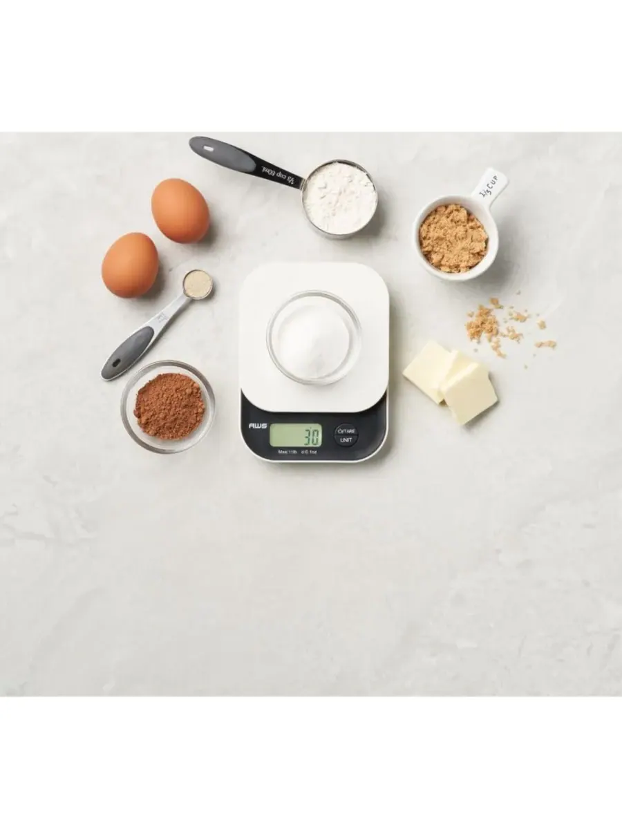Цифровые кухонные весы VANILLA-5K, 5 л / 5 л American Weigh Scales — изображение 4 из 4, белый